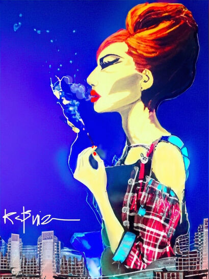 Aurora - a Digital Graphics and Cartoon Artowrk by RosaCBuiza